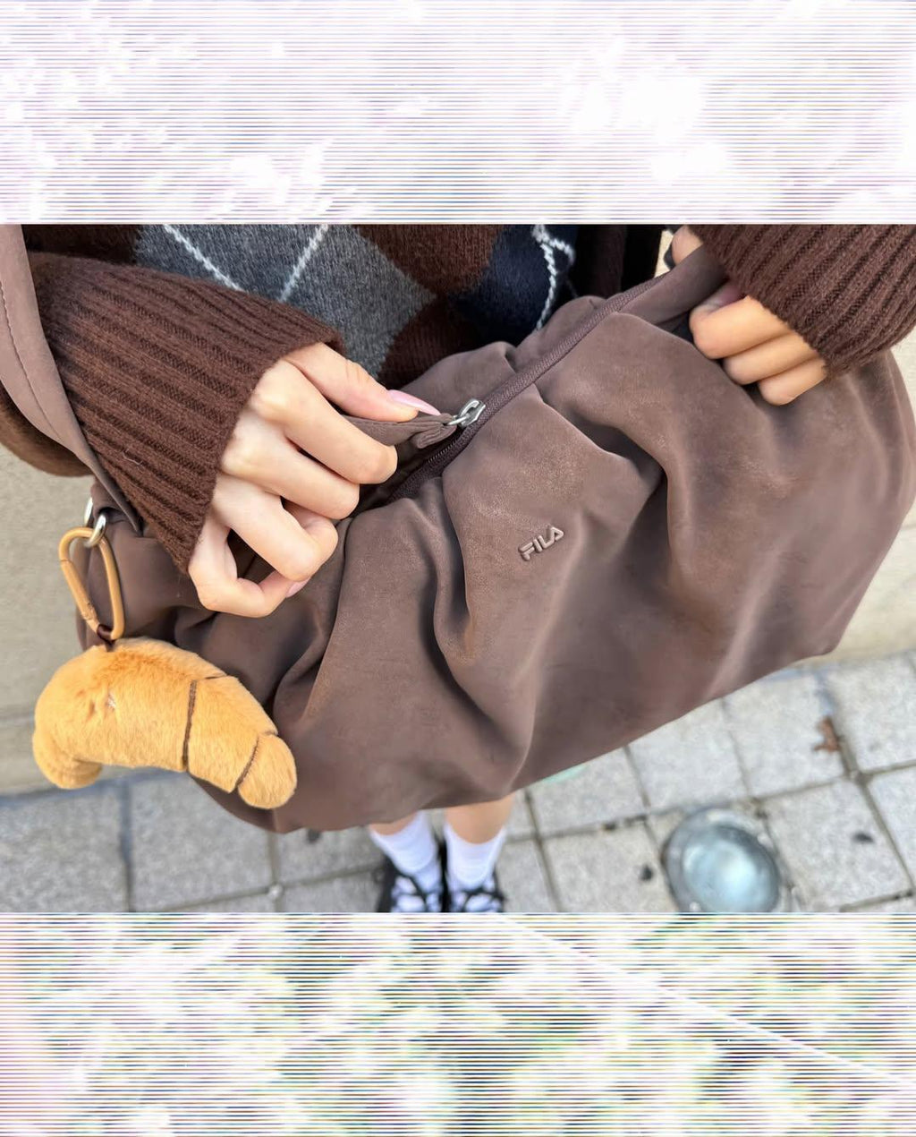 NMIXX haewon代言 | FILA | 吳海嫄 可愛到爆牛角包袋
連袋送牛角掛飾🥰Puffer Salt Bread Bag (Bread Keyring Set)