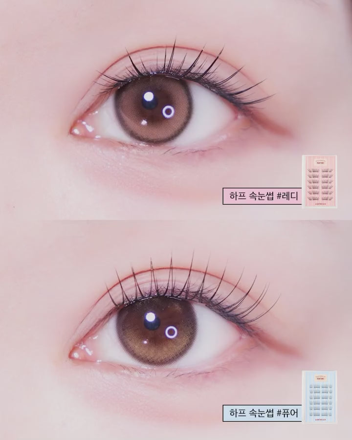 Coringco TokTokHara No-Glue Half Eyelashes 半片式免膠水假睫毛系列