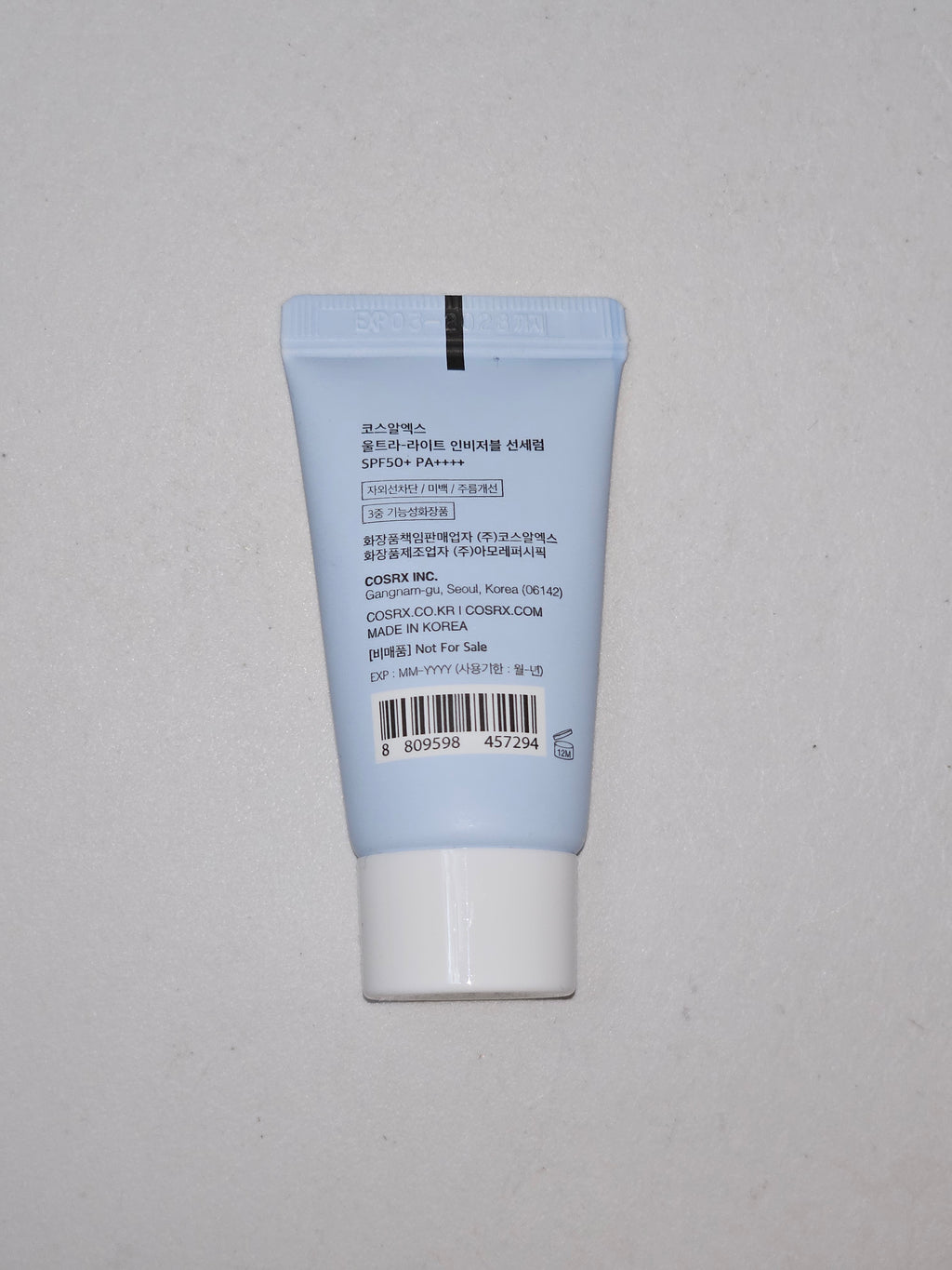 現貨 | COSRX 超輕盈透明防曬精華 SPF50+ PA++++ 15ml