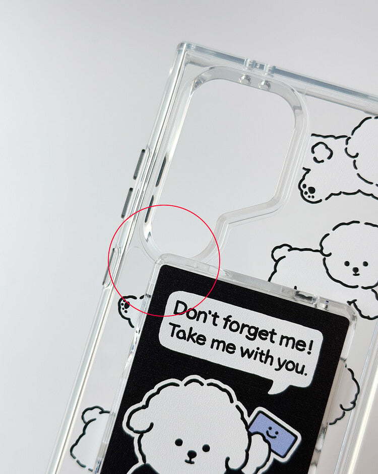 mill and moi Glossy Black MagSafe Poodri phone case