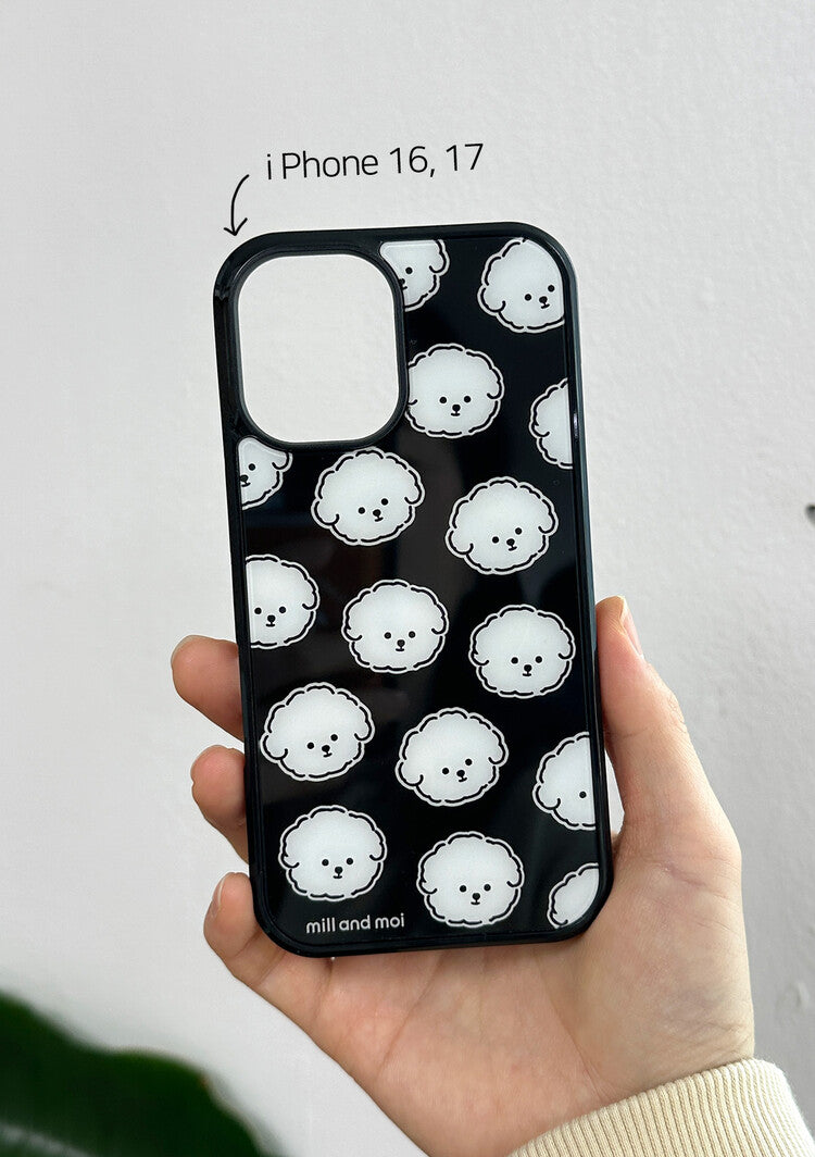 mill and moi Glossy Black MagSafe Poodri phone case