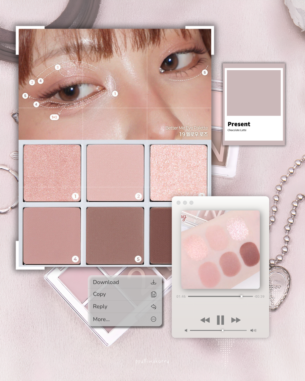 2aN Better Me Eye Palette 六色眼影盤 #19 Mellow Rose