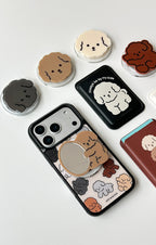 mill and moi Glossy Black MagSafe Poodri phone case