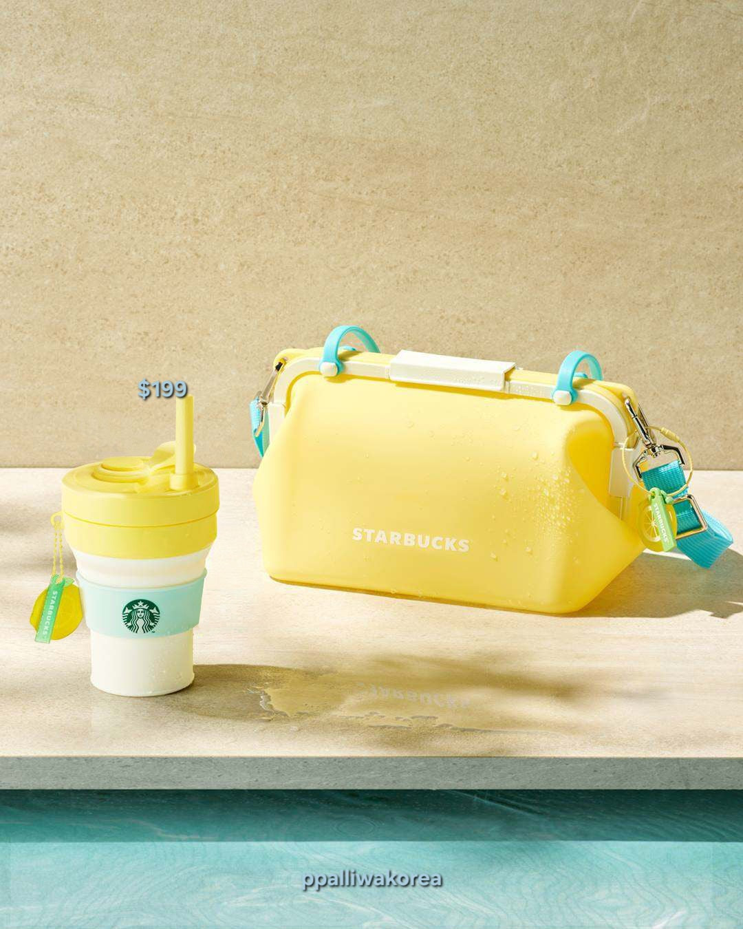 韓國starbucks SS26 夏季系列 限量熊仔造型玻璃杯