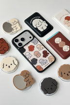 mill and moi Glossy Black MagSafe Poodri phone case