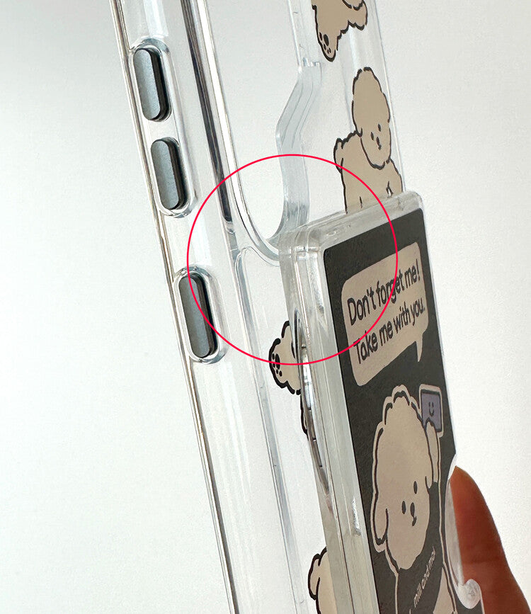 mill and moi Glossy Black MagSafe Poodri phone case