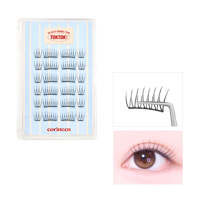 Coringco TokTokHara No-Glue Half Eyelashes 半片式免膠水假睫毛系列