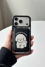 mill and moi Glossy Black MagSafe Poodri phone case